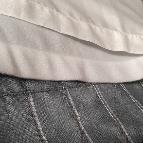 Insulated pinch pleat window curtain drapes 1 panel blue fabric striped - Picture 5 of 5